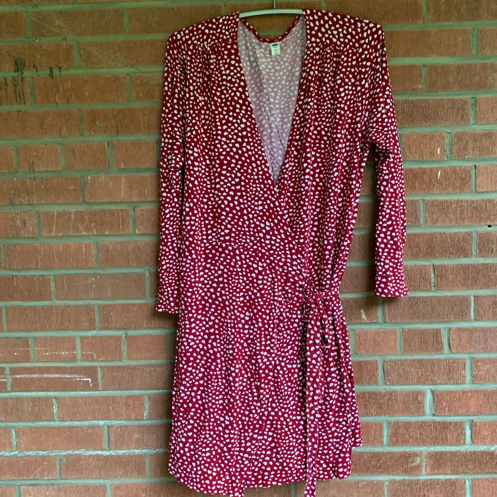 Printed Wrap Dress